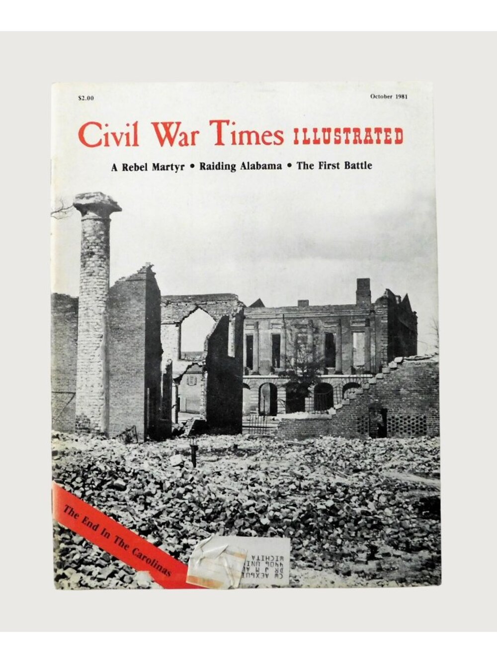 Civil War Times Illustrated Magazine October 1981 Vol 20 No 6 Historical Issue